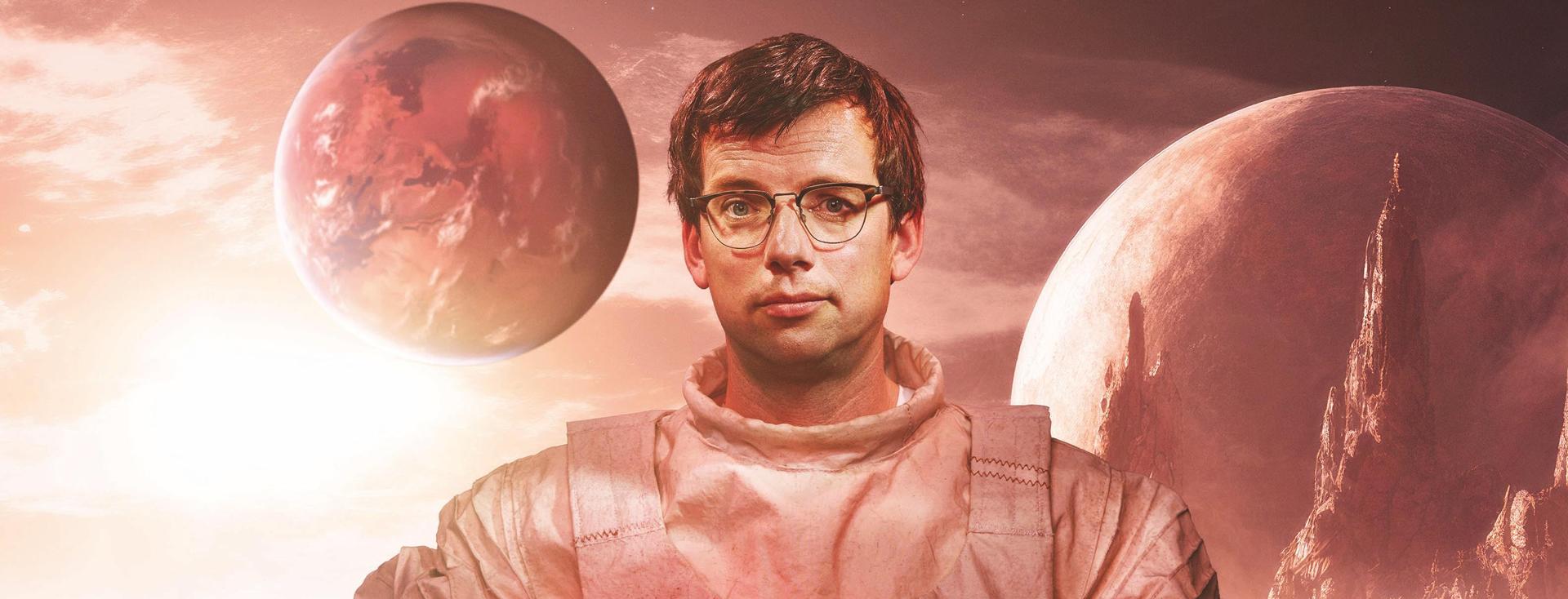 Pieter Derks als astronaut