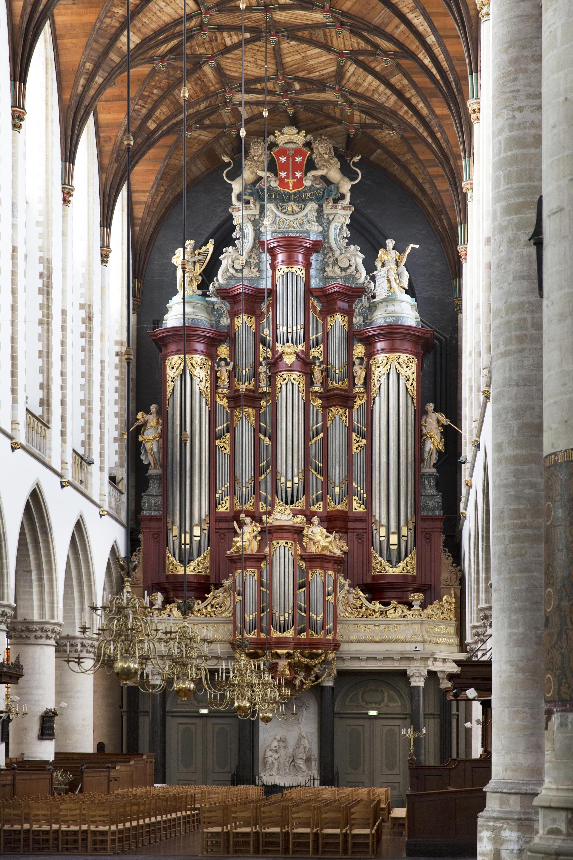 orgel in de Grote of St. Bavokerk
