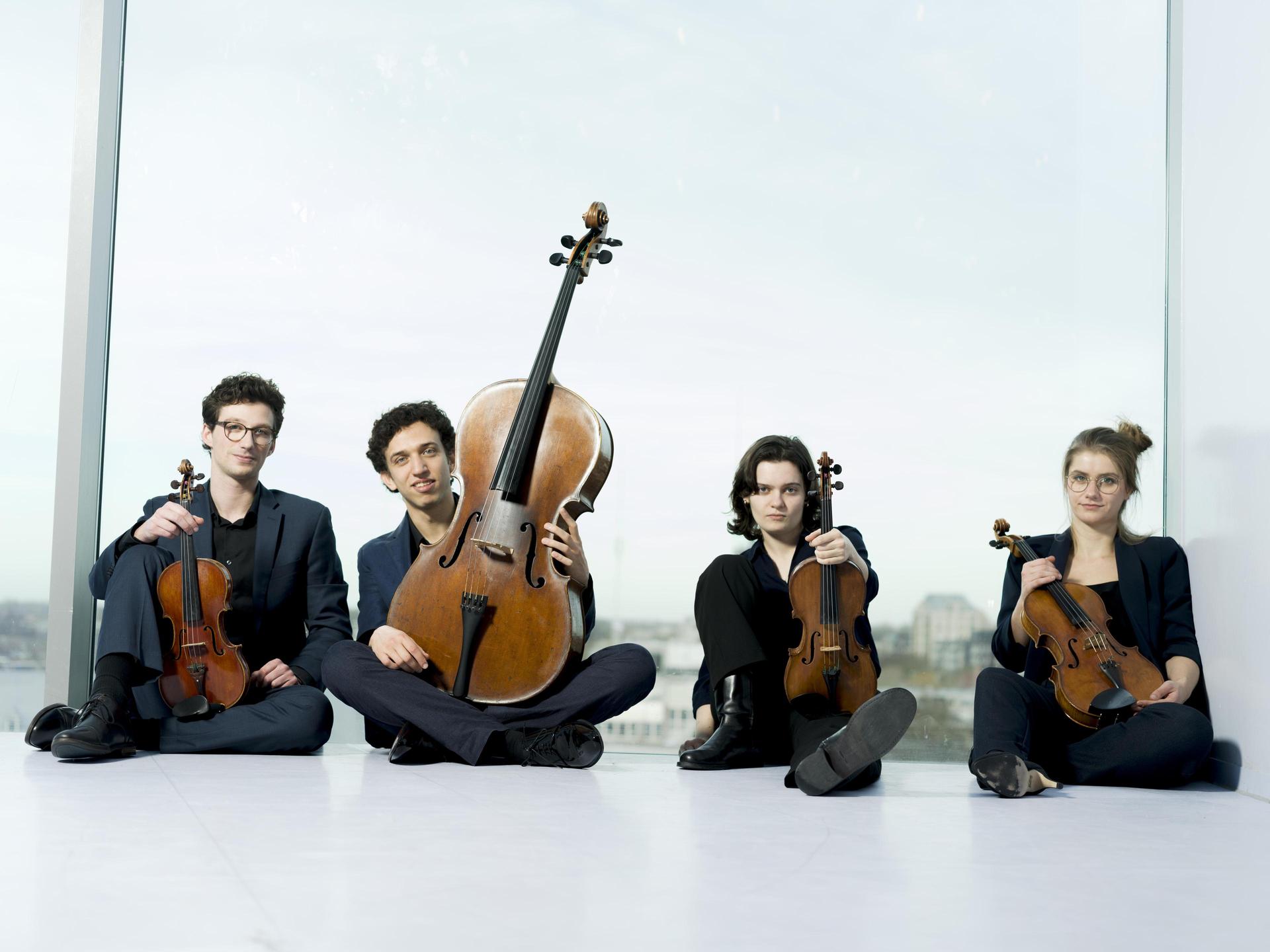 Martin String kwartet poseert