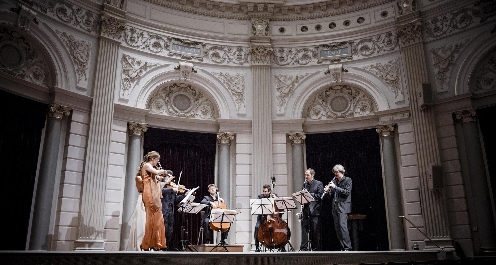 Camerata RCO poses and plays