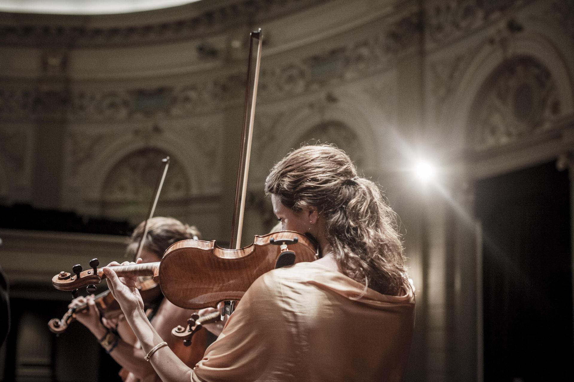 Camerata RCO poses and plays
