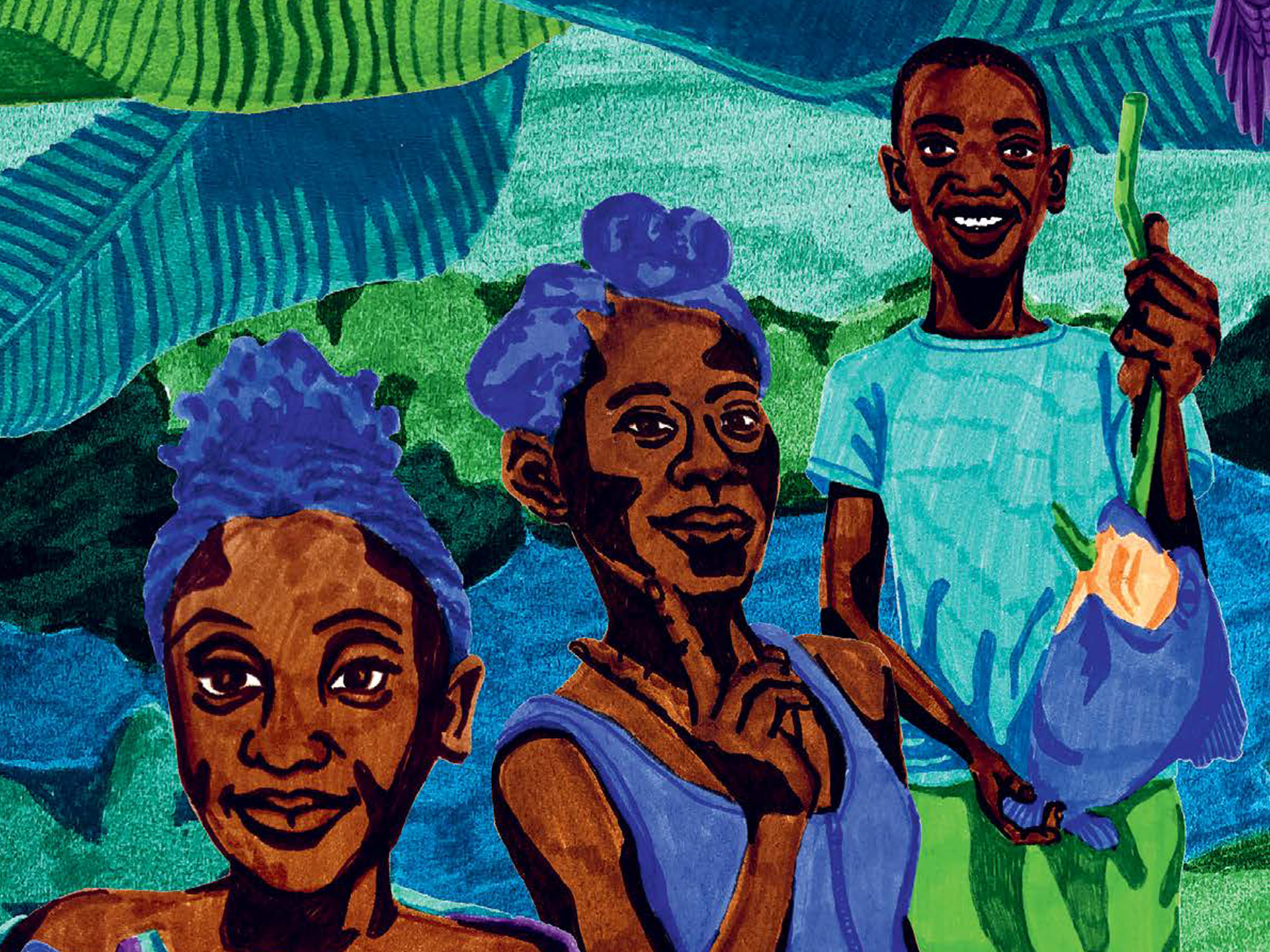 Illustratie Kinderen van Mavungu