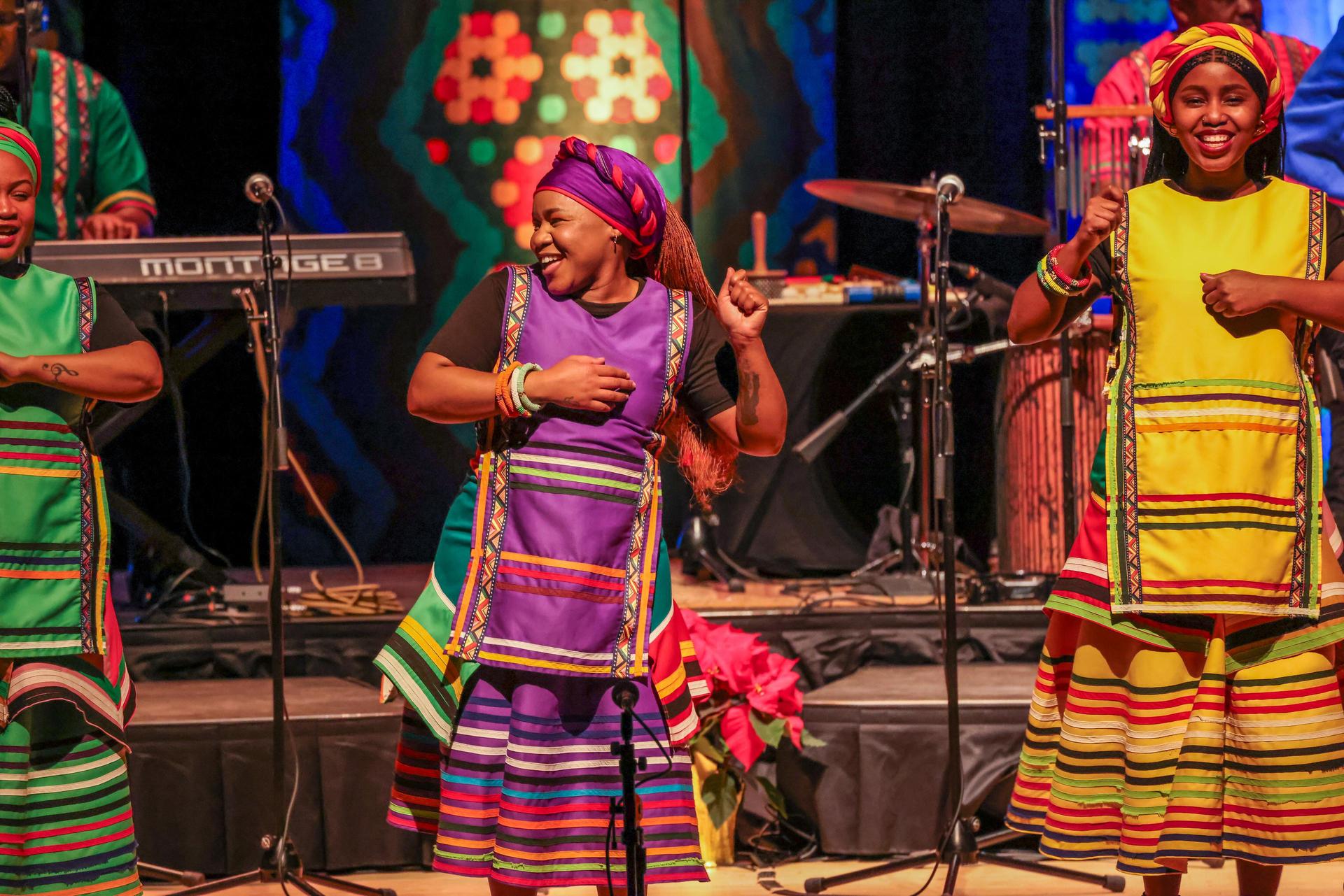 Soweto Gospel Choir op het podium