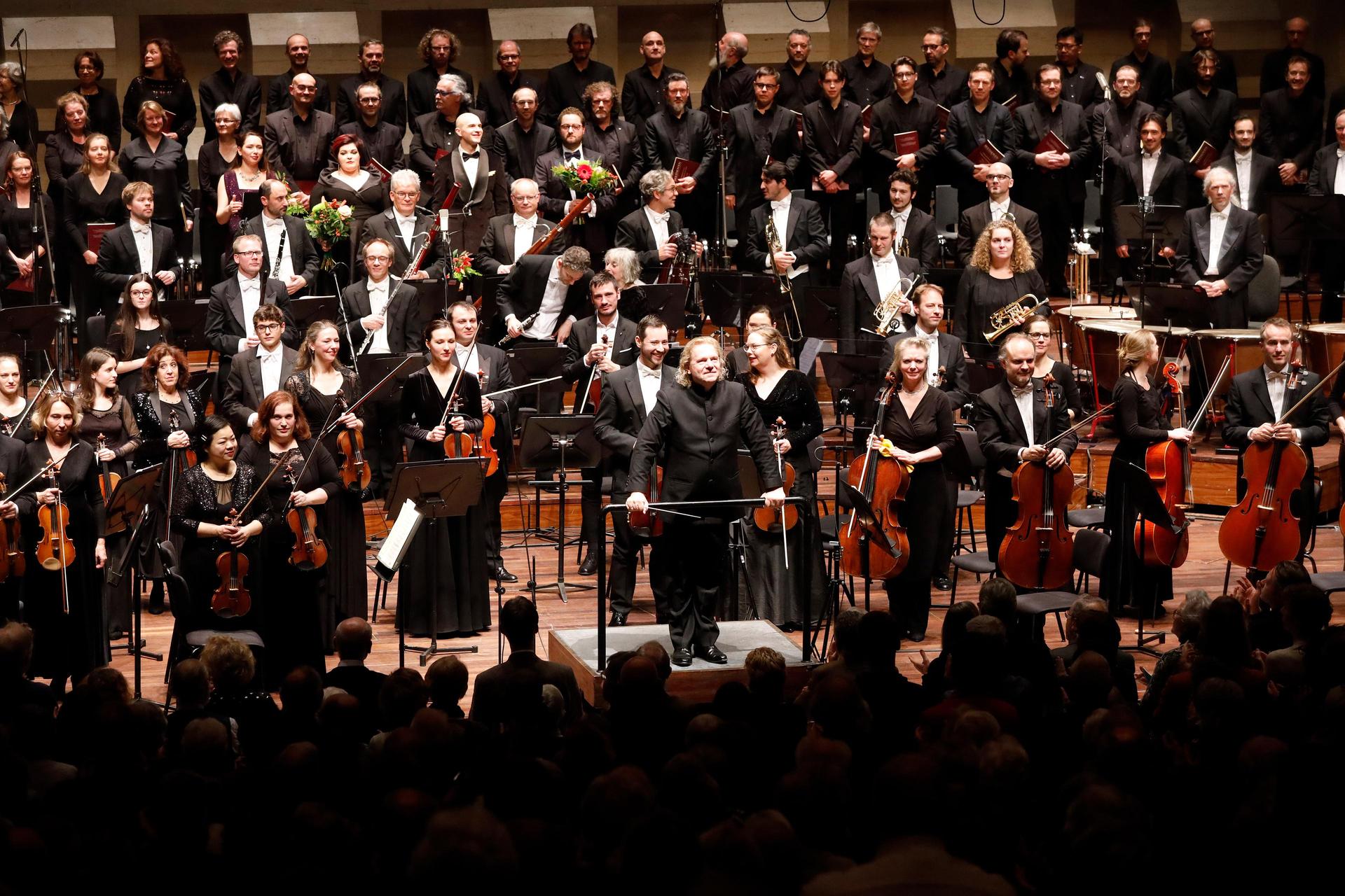 Sinfonia Rotterdam performs on stage