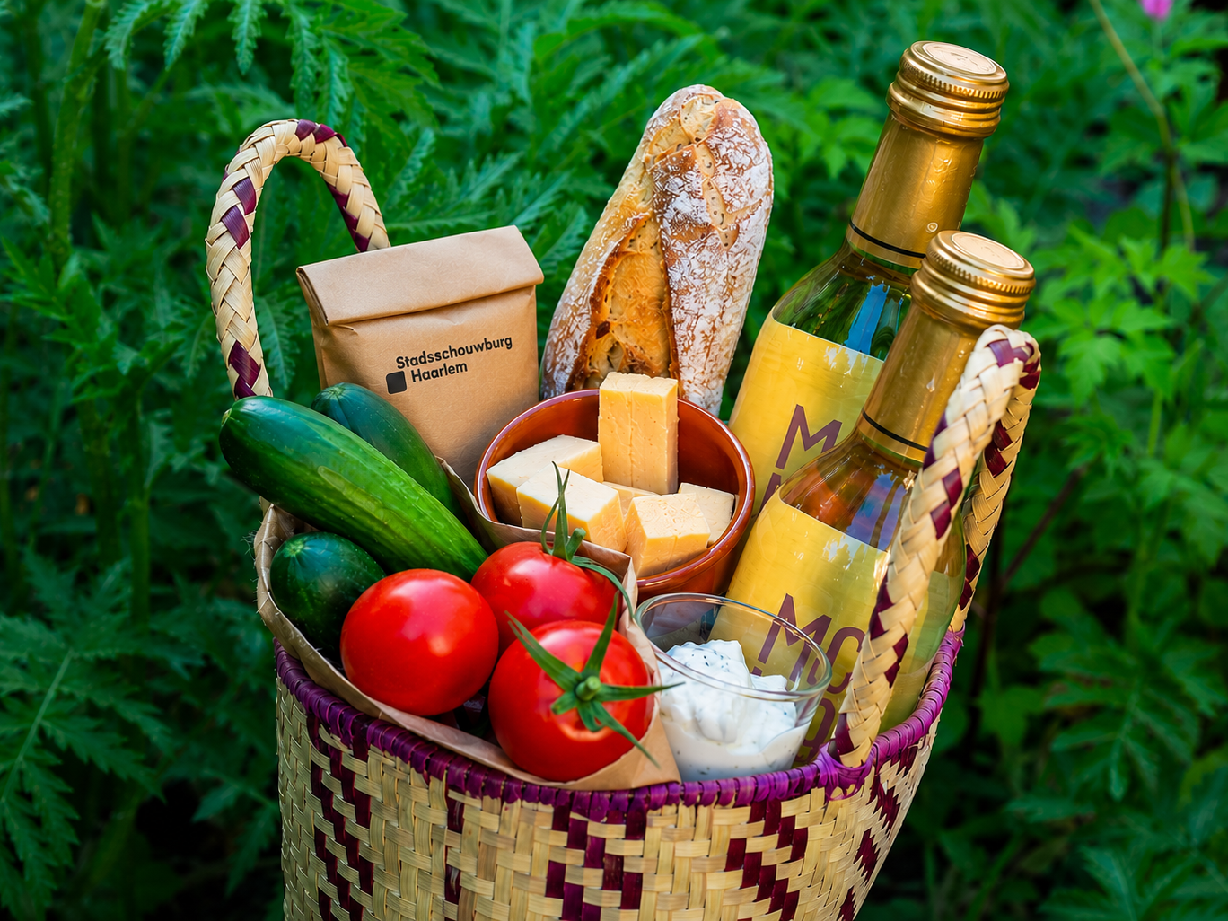 Picknickmandje voor tijdens de voorstelling bij de Held van Haarloheim