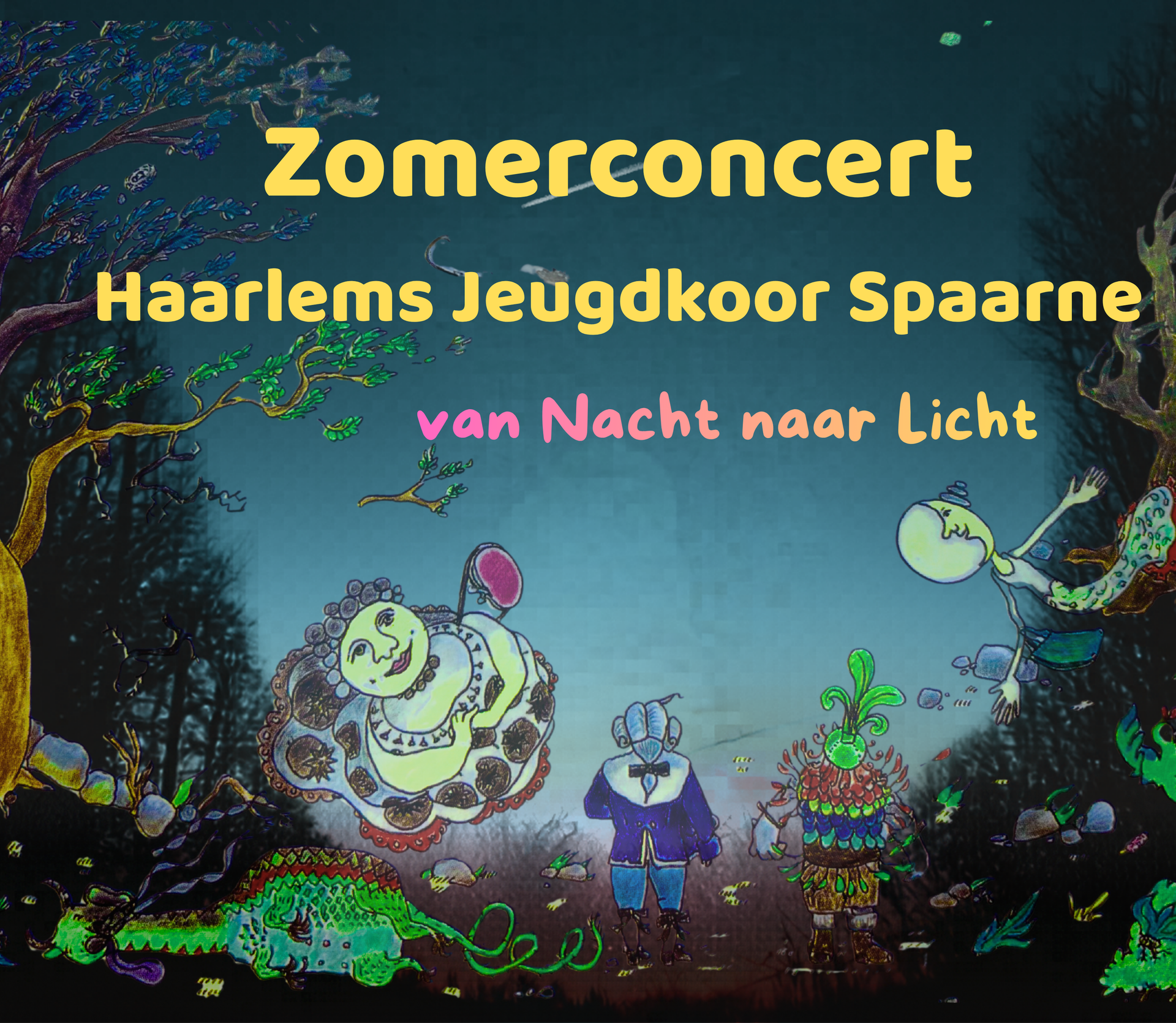 Zomerconcert Haarlems Jeugdkoor Spaarne - Van Nacht naar Licht, m.m.v. Amsterdams Kamerkoor StemNing