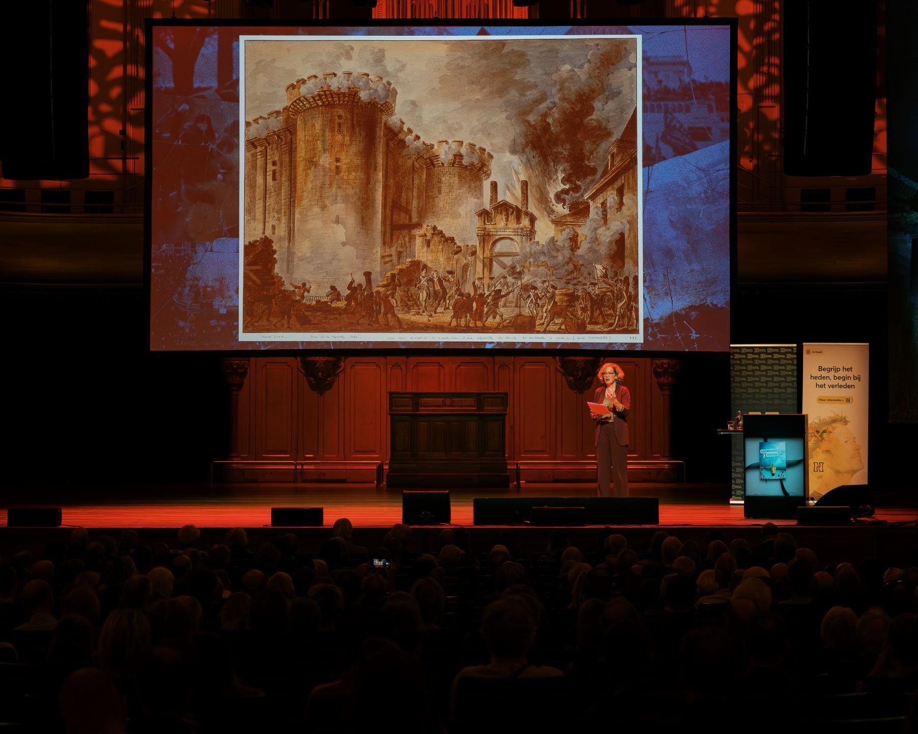 Live beeld van het Geschiedenisfestival in de PHIL
